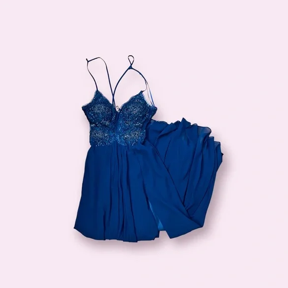 Navy Blue Fairy Prom Dress Nwt | Color: Blue | Size: 10 | Giannasindoni's Closet